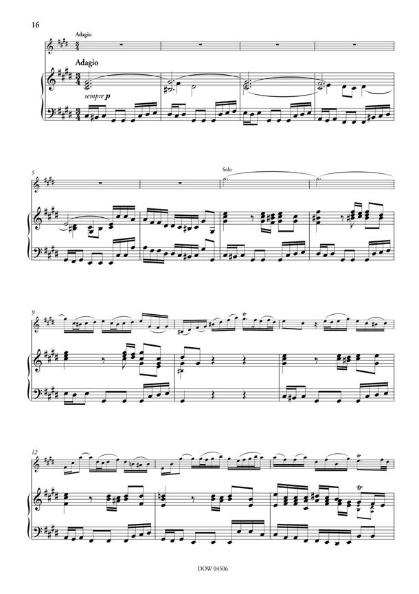 Concerto for Violin, Strings and BC, BWV 1042 - E Major - na housle a klavír